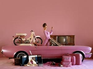 Ford Mustang Convertible Playmate Pink 1964 года